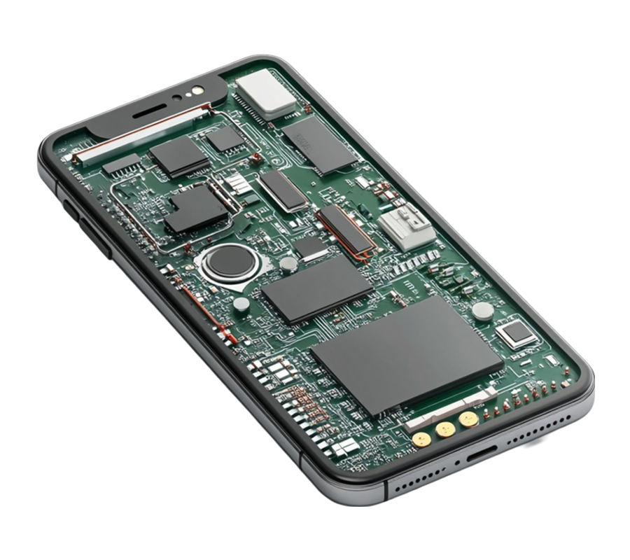 image of the inside of a cell phone