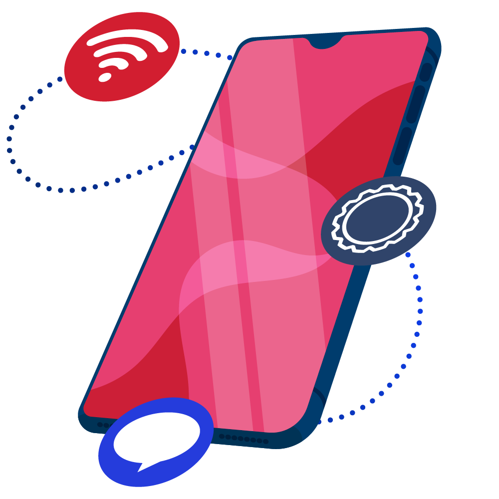 cell phone illustration